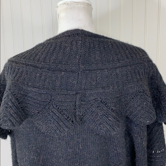 BCBG Maxazria Black cascading  Cardigan Large - Picture 4 of 8